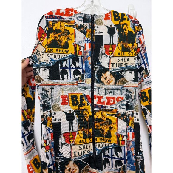 NWT Alice + Olivia x The Beatles Delora Body Con Mini Dress All Star Show 14 - Picture 10 of 12